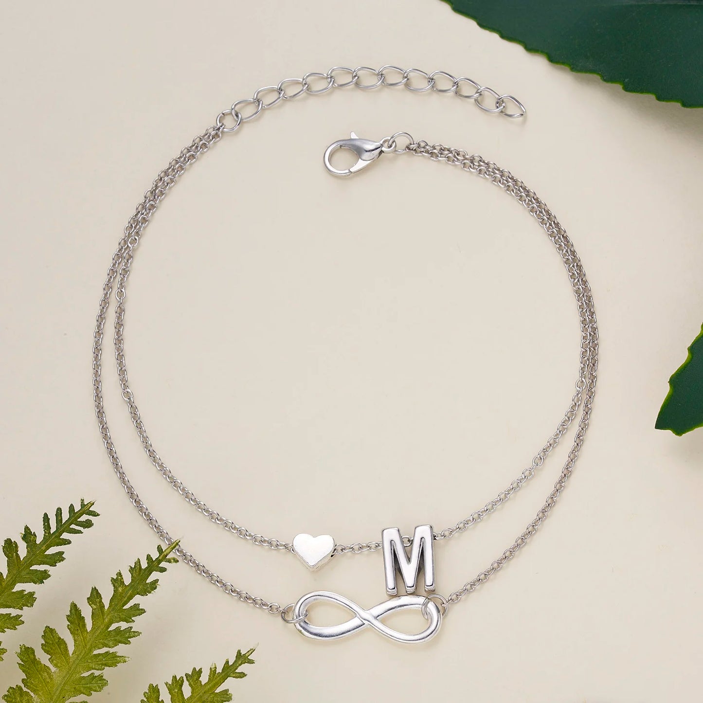 Letter Initial Anklet